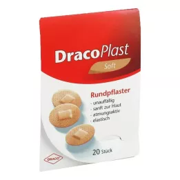 DRACOPLAST Yumuşak plasterler 2,2 cm yuvarlak derisiz, 20 adet