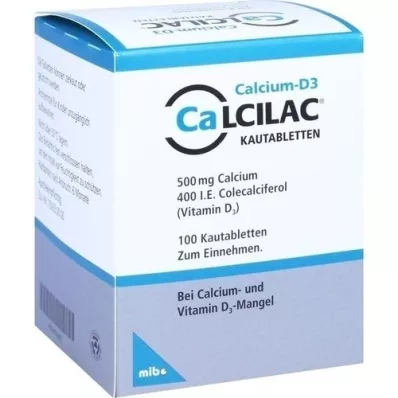CALCILAC Çiğneme tabletleri, 100 adet