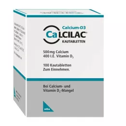 CALCILAC Çiğneme tabletleri, 100 adet