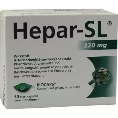 HEPAR-SL 320 mg sert kapsül, 50 adet