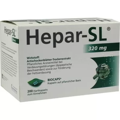 HEPAR-SL 320 mg sert kapsül, 200 adet