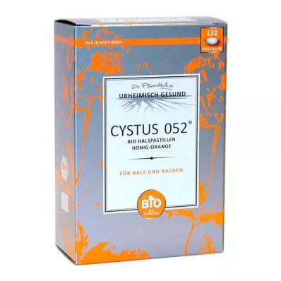 CYSTUS 052 Organik boğaz pastili bal portakal, 132 adet