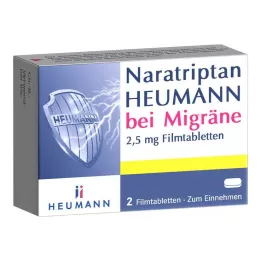 NARATRIPTAN Heumann migren için 2,5 mg film kaplı tablet, 2 adet