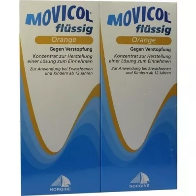 MOVICOL sıvı portakal, 2X500 ml