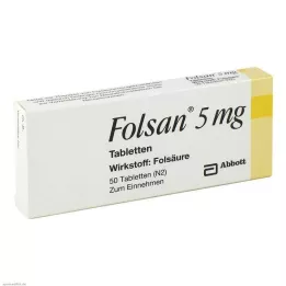 Folsan 5 mg tablet, 50 adet