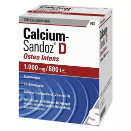 CALCIUM SANDOZ D Osteo intens Çiğneme Tabletleri, 120 Kapsül