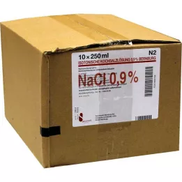 ISOTONISCHE Saline %0,9 Bernburg Inf.-L.PE, 10X250 ml
