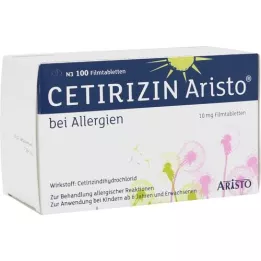 CETIRIZIN Alerjiler için Aristo 10 mg film kaplı tablet, 100 adet