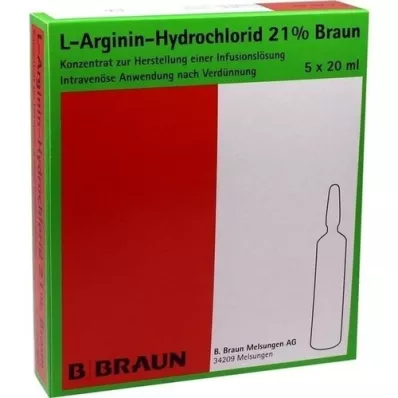 L-ARGININ-HYDROCHLORID %21 elec. conc. inf. l., 5X20 ml
