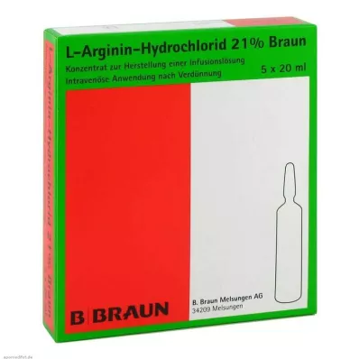 L-ARGININ-HYDROCHLORID %21 elec. conc. inf. l., 5X20 ml