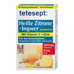TETESEPT Zencefil şekeri ile sıcak limon-taze toz, 10X3 g