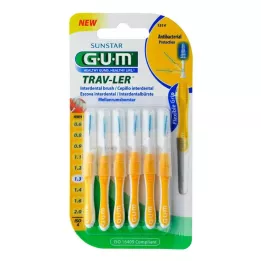 GUM TRAV-LER 1,3 mm köknar sarısı diş arası + 6 kapak, 6 adet