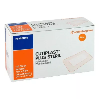 CUTIPLAST Artı steril 5x7 cm sargı, 110 adet