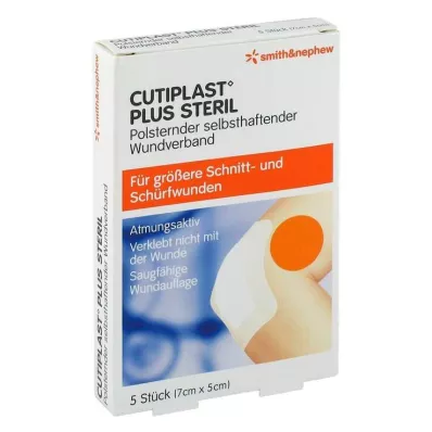 CUTIPLAST Artı steril 5x7 cm pansuman, 5 adet