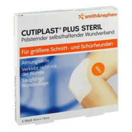 Cutiplast Plus steril 7,8x10 cm bandaj, 5 adet