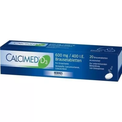 CALCIMED D3 600 mg/400 I.U. efervesan tablet, 20 adet