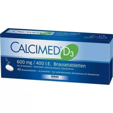 CALCIMED D3 600 mg/400 I.U. efervesan tablet, 40 adet