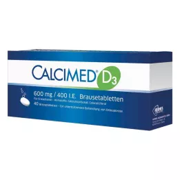 Calcimed D3 600 mg/400 IU efervesan tablet (40 adet)