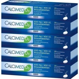 CALCIMED D3 600 mg/400 I.U. efervesan tablet, 100 adet