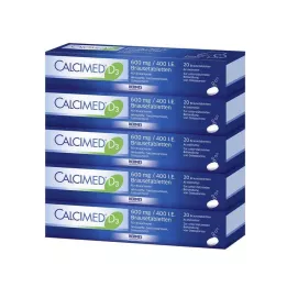 Calcimed D3 600 mg / 400 IU efervesan tablet, 100 adet