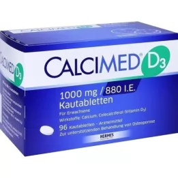 CALCIMED D3 1000 mg/880 I.U. Çiğneme Tableti, 96 adet