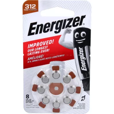 ENERGIZER İşitme cihazı pili 312, 8 adet