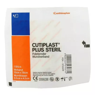 Cutiplast Plus steril 7,8x10 cm bandaj, 1 adet Cutiplast Plus steril 7,8x10 cm bandaj, 1 adet