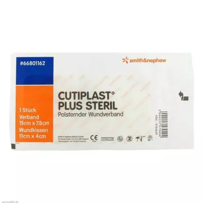 Cutiplast Plus steril 7,8x15 cm bandaj, 1 adet Cutiplast Plus steril 7,8x15 cm bandaj, 1 adet