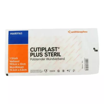 Cutiplast Plus steril 10x19,8 cm bandaj, 1 adet Cutiplast Plus steril 10x19,8 cm bandaj, 1 adet