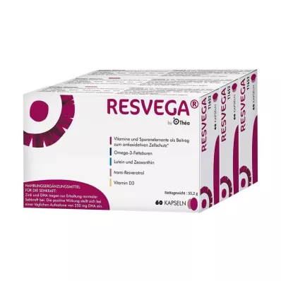 Resvega kapsülleri, 3x60 adet Resvega kapsülleri, 3x60 adet