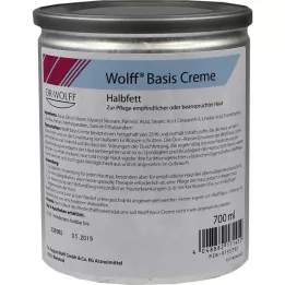 WOLFF Yarı yağlı baz krema, 700 ml