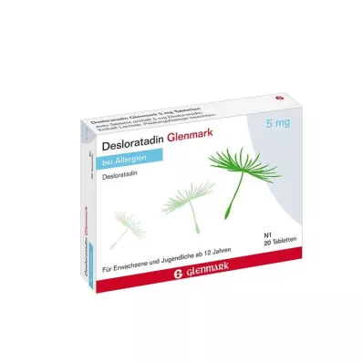 Desloratadin Glenmark 5 mg tablet, 20 adet Desloratadin Glenmark 5 mg tablet, 20 adet