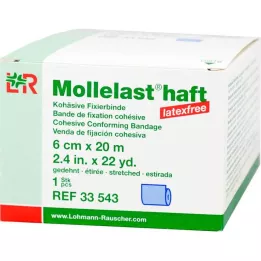 MOLLELAST yapışkanlı bandaj lateks içermeyen 6 cmx20 m mavi, 1 adet