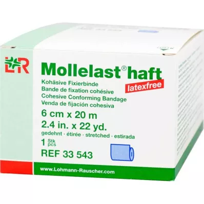 Mollelast yapıştırıcı lateks içermeyen 6cmx20m gerilmiş mavi, 1 adet Mollelast yapıştırıcı lateks içermeyen 6cmx20m gerilmiş mavi, 1 adet