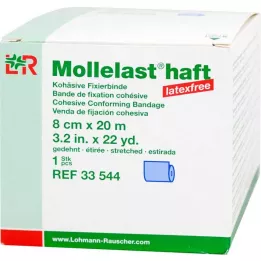 MOLLELAST yapışkanlı bandaj lateks içermeyen 8 cmx20 m mavi, 1 adet