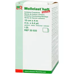 MOLLELAST yapışkanlı bandaj lateks içermeyen 10 cmx4 m beyaz, 1 adet