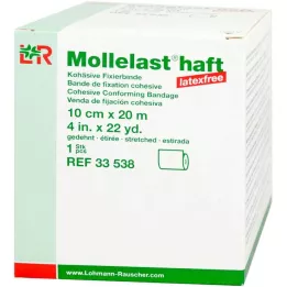 MOLLELAST yapışkanlı bandaj lateks içermeyen 10 cmx20 m beyaz, 1 adet