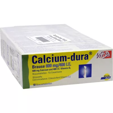CALCIUM DURA Vit D3 Efervesan 600 mg/400 I.U., 50 adet