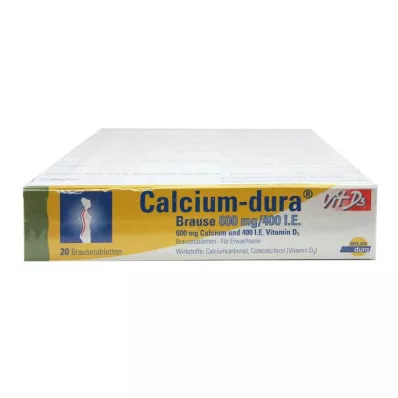 CALCIUM DURA Vit D3 Efervesan 600 mg/400 I.U., 120 adet