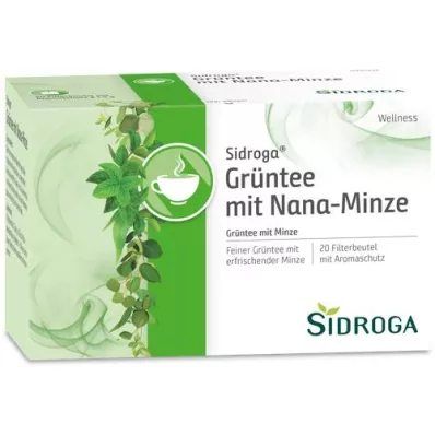 SIDROGA Nana nane filtreli Wellness yeşil çay, 20X1,5 g