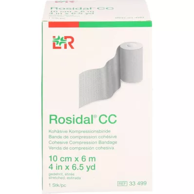 ROSIDAL CC Yapışkanlı kompresyon bandajı 10 cmx6 m, 1 adet