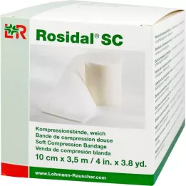 ROSIDAL SC Kompresyon bandajı yumuşak 10 cmx3,5 m, 1 adet