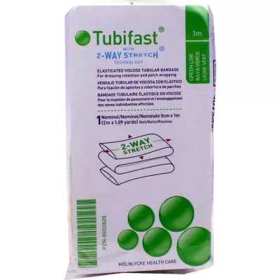 TUBIFAST 2 Yönlü Streç 5 cmx1 m yeşil, 1 adet