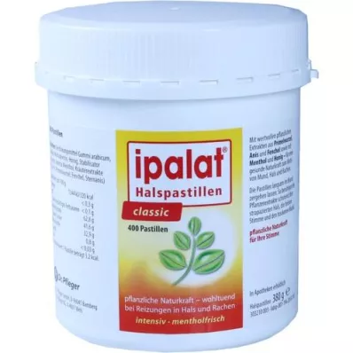 IPALAT Boğaz pastilleri klasik, 400 adet