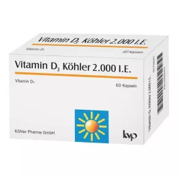 VITAMIN D3 KÖHLER 2.000 I.U. kapsül, 60 adet