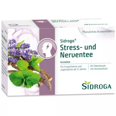 SIDROGA Stres ve sinir çayı filtre torbaları, 20X2.0 g