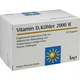 VITAMIN D3 KÖHLER 2.000 I.U. kapsül, 120 adet