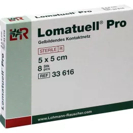 LOMATUELL Pro 5x5 cm steril, 8 adet