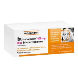 IBU-RATIOPHARM 400 mg akut ağrı film kaplı tablet, 50 adet