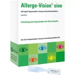 ALLERGO-VISION sine 0.25 mg/ml AT tek dozda, 20X0.4 ml